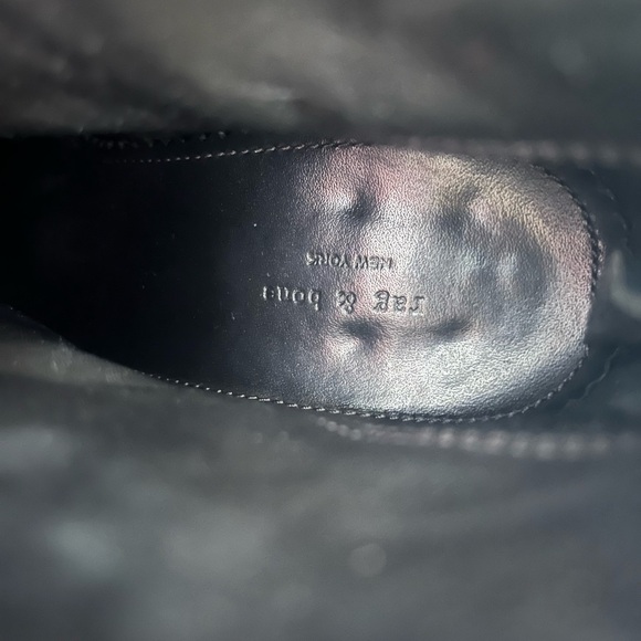 $450 Rag & Bone Size 7.5(37.5) Leather Ankle Boots Heels Shoes - Picture 3 of 14